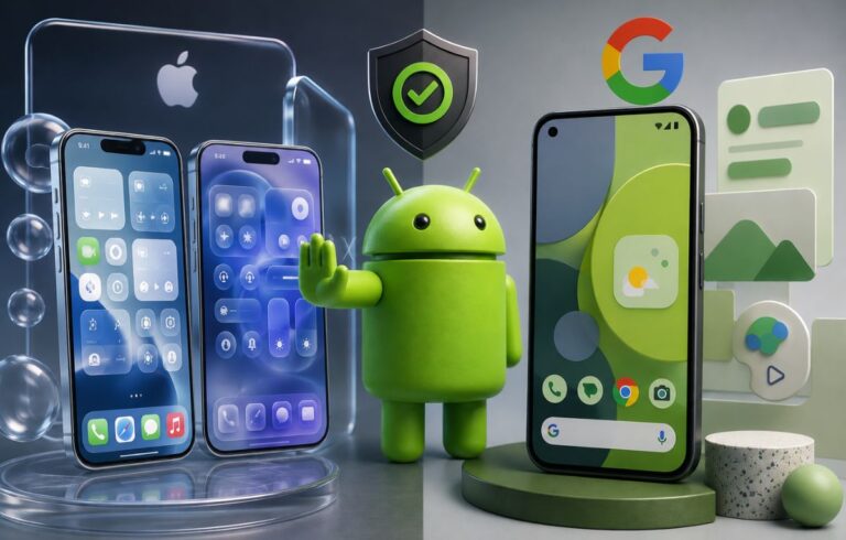 جوجل تنفي تقليد تصميم iOS الجديد في أندرويد | البوابة التقنية