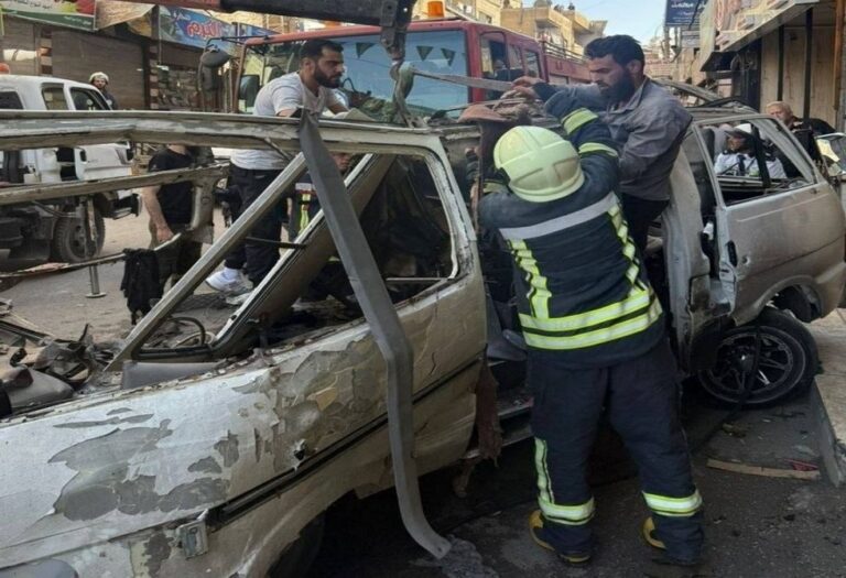 "الوطن": انفجار عبوة ناسفة داخل حافلة فارغة في حي الورود بدمشق (صور)
