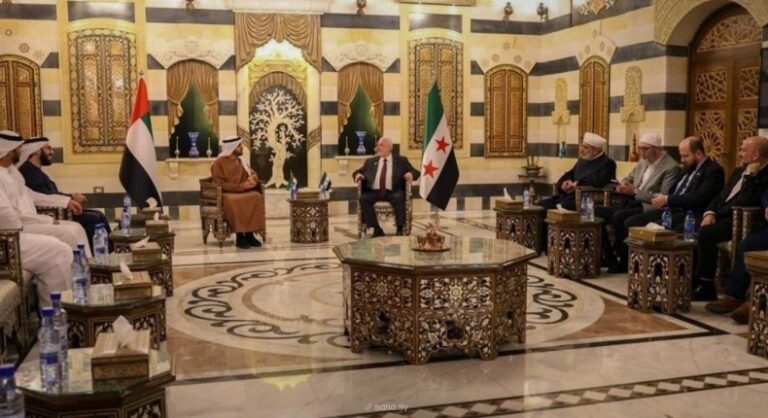 وزير الأوقاف السوري يلتقي رئيس الشؤون الإسلامية ‏الإماراتي في دمشق