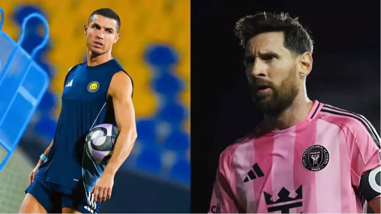 كم بطولة يحتاج رونالدو لمعادلة رصيد ميسي بعد فوز دوري روشن؟ بعد لقب دوري روشن .. كم بطولة يحتاجها رونالدو ليعادل ميسي؟