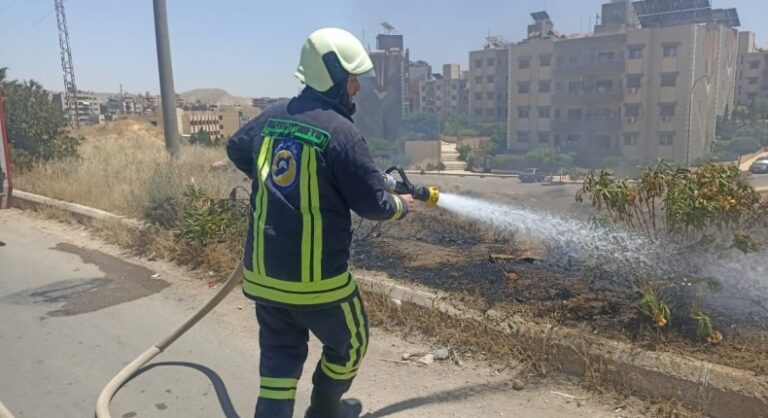 وفاة و19 إصابة بـ119 حريقاً وحادث سير خلال يوم واحد في سوريا