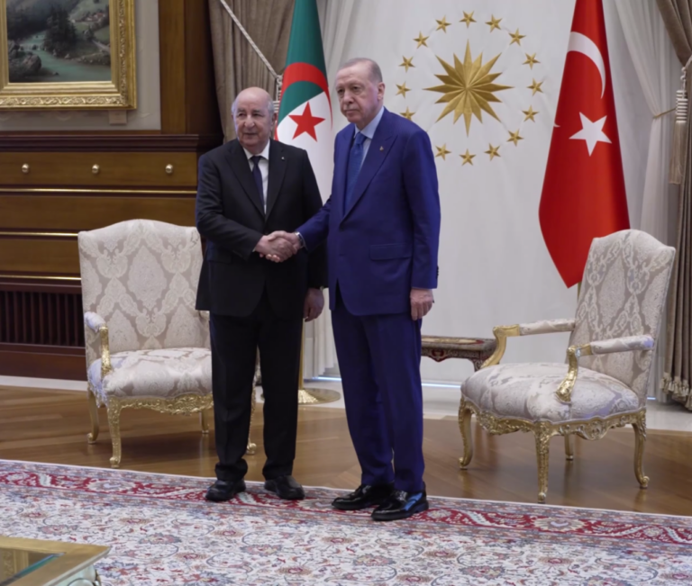 قمة تركية جزائرية.. أردوغان يستقبل تبون في القصر الرئاسي بأنقرة