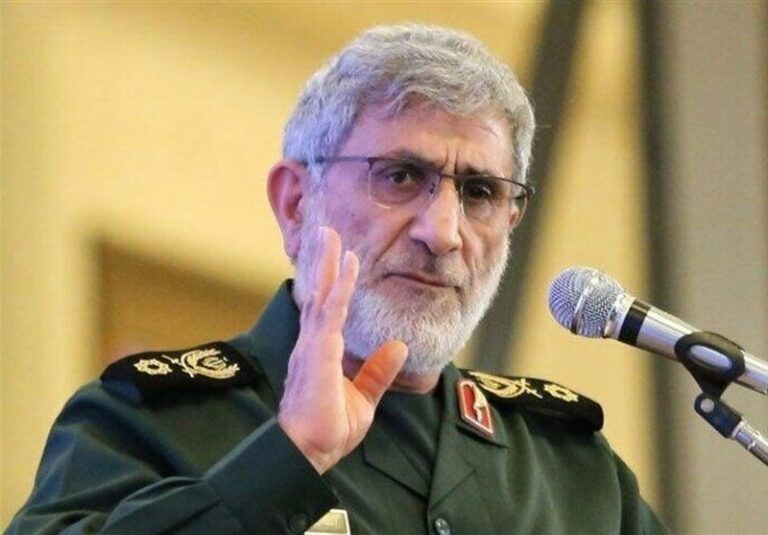 الجنرال قاآني: جرائم إسرائيل ستغرقها في عمليات حزب الله والمقاومة الفلسطينية