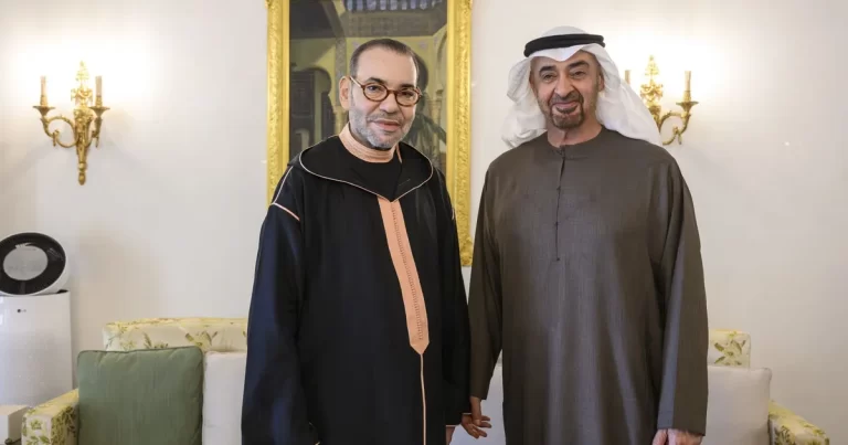 التوتر الإقليمي يتصاعد مع زيارة محمد بن زايد للملك محمد السادس في المغرب محمد بن زايد يلتقي الملك محمد السادس في إطار زيارة خاصة إلى المغرب