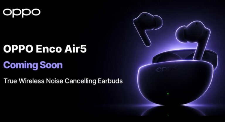 أوبو تمهد لإطلاق سماعات Enco Air5 الجديدة وتكشف أولى التفاصيل الرسمية عنها - التقنية بلا حدود
