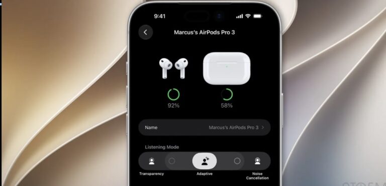 آبل تضيف خيارات جديدة للتحكم في وضع Adaptive لسماعات AirPods في iOS 27 Beta 3 آبل تضيف خيارات جديدة للتحكم في وضع Adaptive لسماعات AirPods في iOS 27 Beta 3