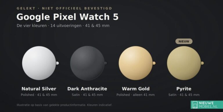 تسريبات جديدة تكشف عن ألوان وأسعار ساعة Pixel Watch 5 قبل إطلاقها الرسمي