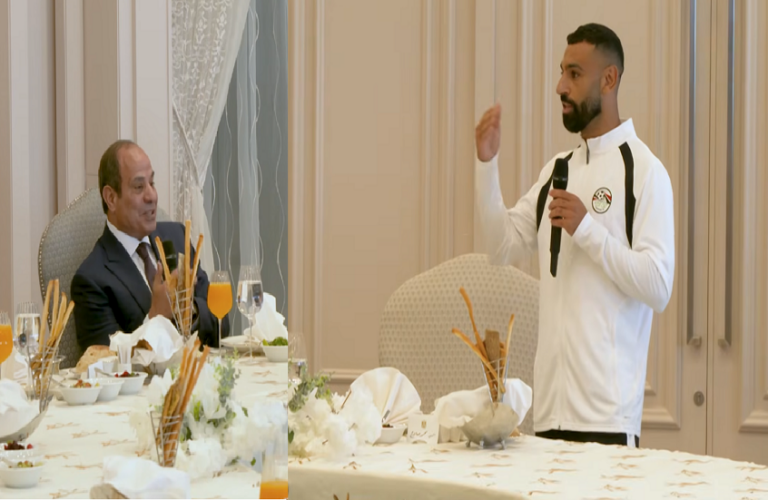 صلاح يتعهد بدعم الكرة المصرية خلال أول لقاء مع السيسي بعد كأس العالم صلاح يتعهد بدعم الكرة المصرية خلال أول لقاء مع السيسي بعد كأس العالم