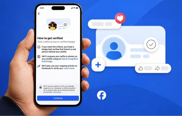 ميتا تطلق برنامج توثيق مجاني لمستخدمي فيسبوك عبر صورة سيلفي ميتا تطلق برنامج توثيق مجاني لمستخدمي فيسبوك عبر صورة سيلفي