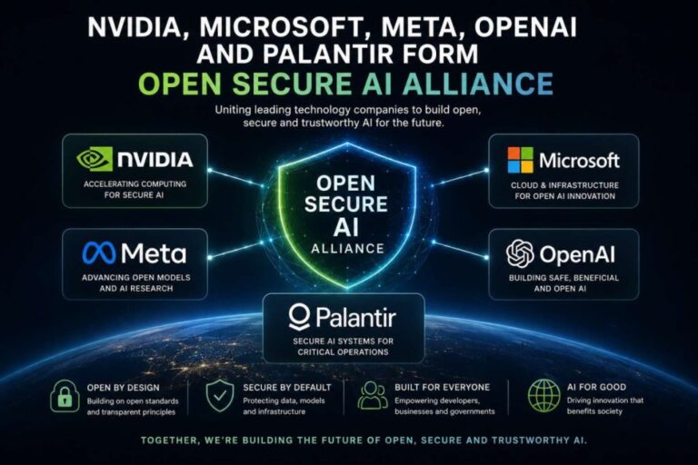 إنفيديا ومايكروسوفت وميتا تؤسّس تحالف Open Secure AI Alliance لحماية الذكاء الاصطناعي إنفيديا ومايكروسوفت وميتا تؤسّس تحالف Open Secure AI Alliance لحماية الذكاء الاصطناعي