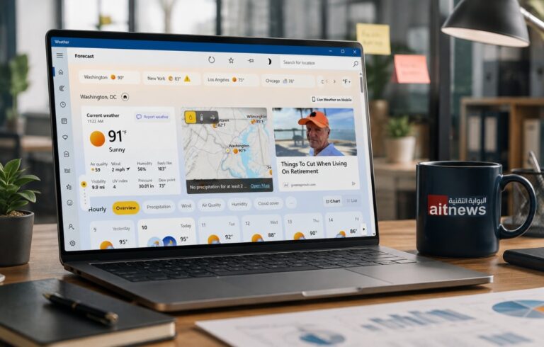 تطبيق الطقس في ويندوز 11 يواجه شكاوى بسبب استهلاكه المرتفع للذاكرة